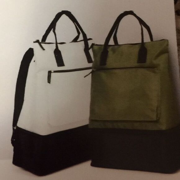 Durable Nylon Gray Backpack with shoe compartment. main image 6